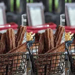 gluten free churros basket at nomad lounge