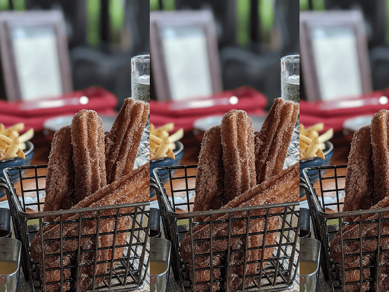 gluten free churros basket at nomad lounge