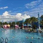 Big Blue Pool at Disney Value Resort Art of Animation