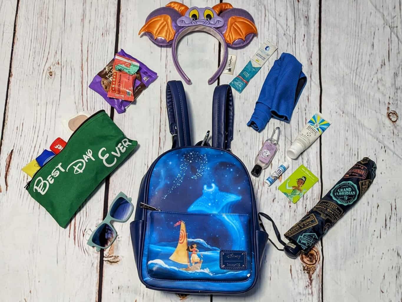 Disney Park Bag Loungefly with Disney Park Essentials