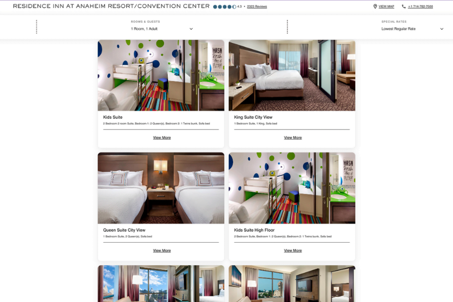disneyland hotels with family suites residence inn