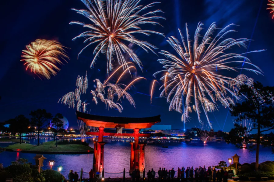 epcot fireworks japan pavilion