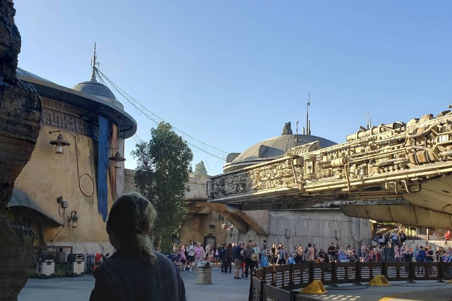 Galaxy's Edge Millenium Falcon Morning Crowds