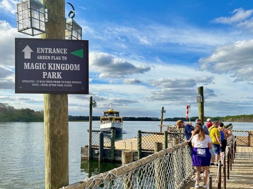 Boat Launch Water Taxi Fort Wilderness to Magic Kingdom