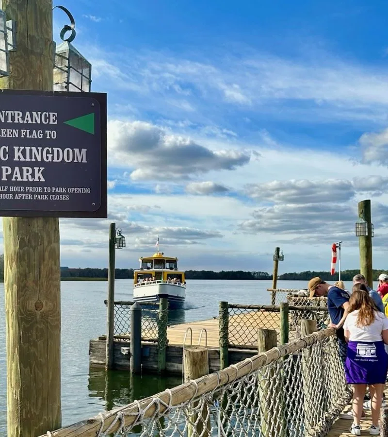 Boat Launch Water Taxi Fort Wilderness to Magic Kingdom