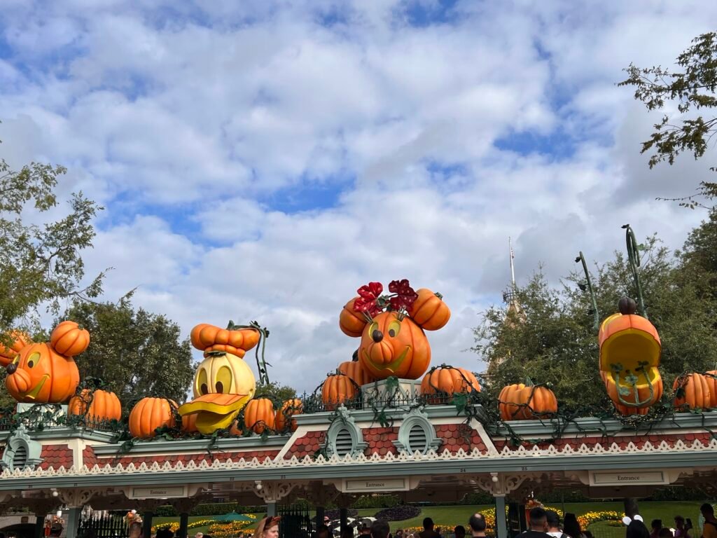 Disneyland Pumpkins at entrance