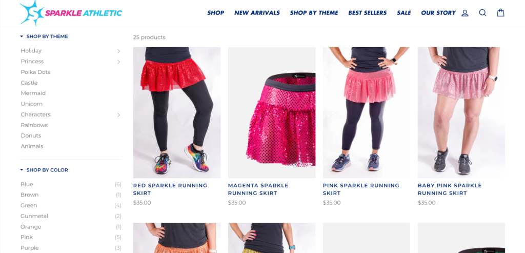 sparkle skirts