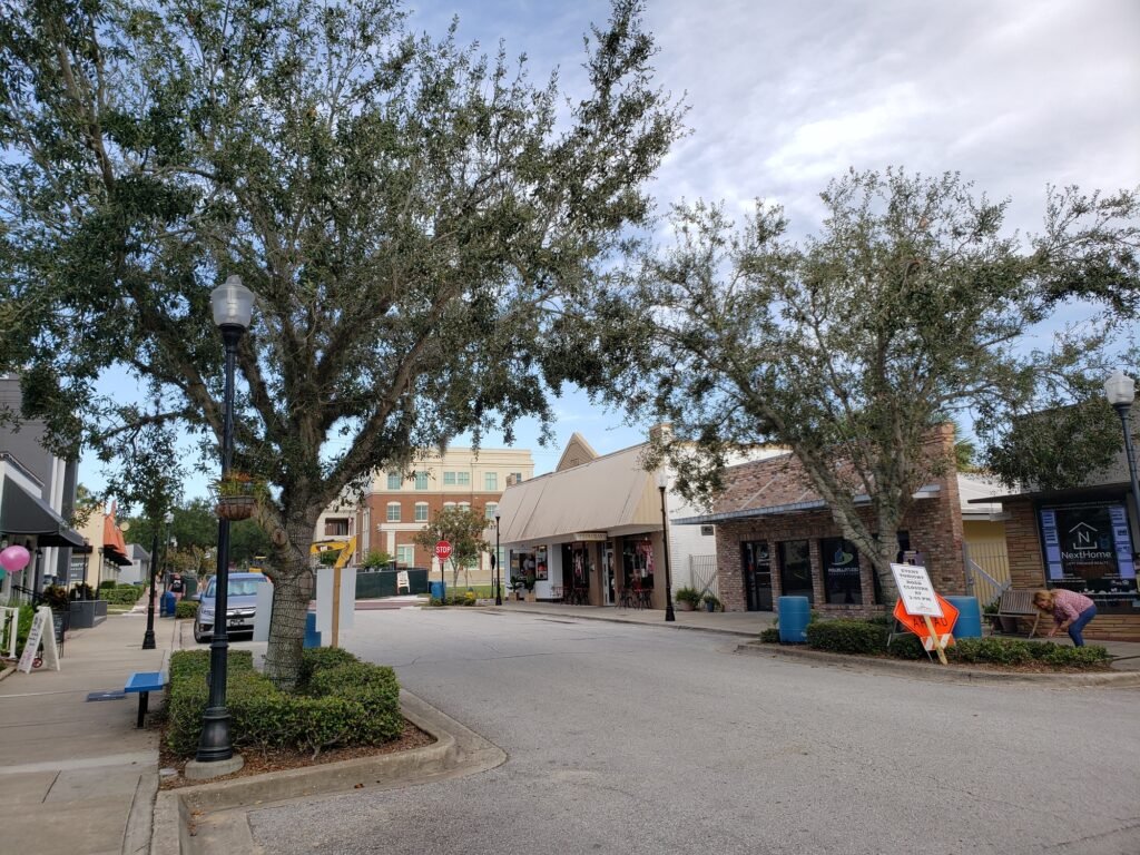 downtown Clermont florida town near Disney world