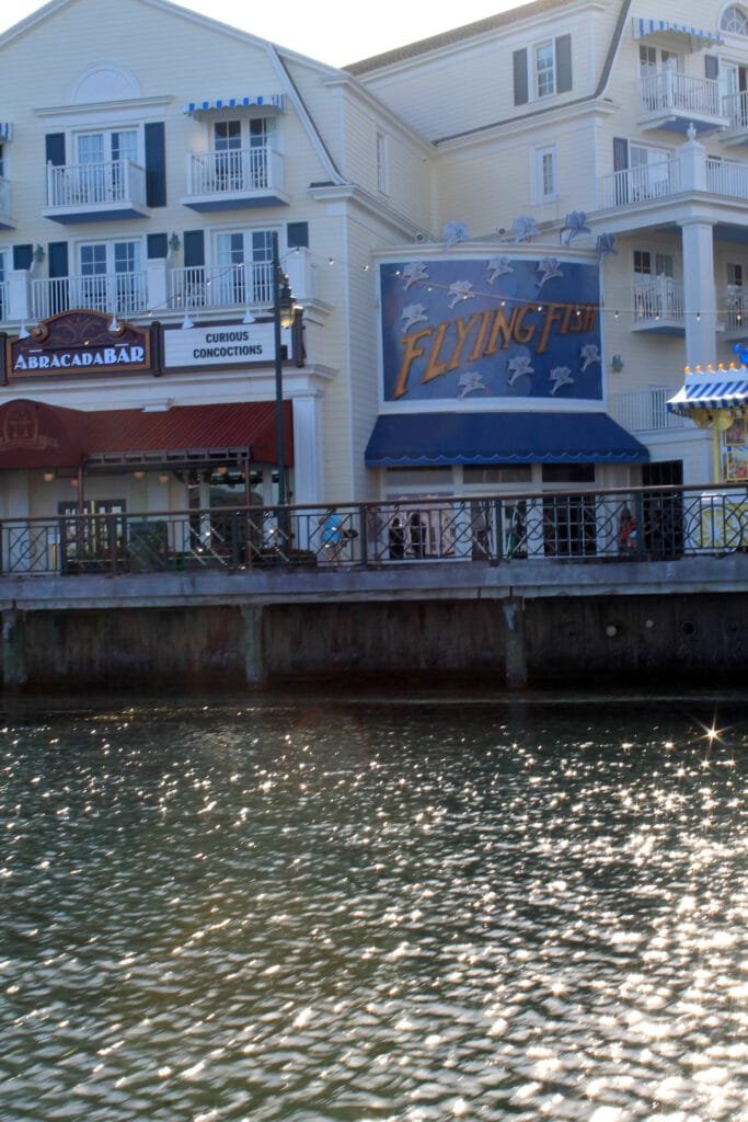 abracadabar flying fish boardwalk disney dining