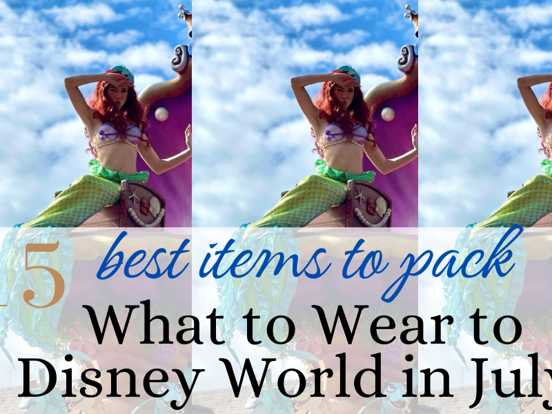 15 best items to pack what to wear to Disney world in july, Ariel in parade