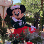 Disney holiday outfits Minnie mouse in christmas sweater